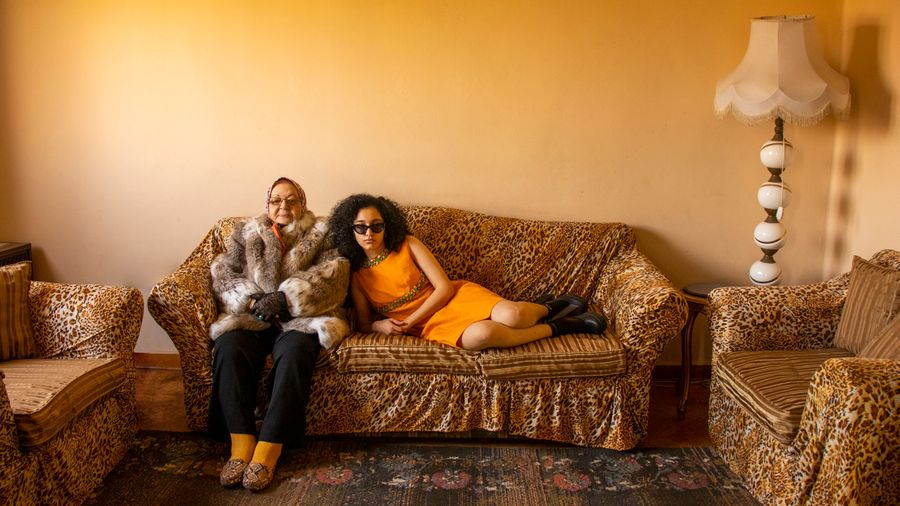 Farida Mahdy_Ehsan and the fur coat_1.jpg